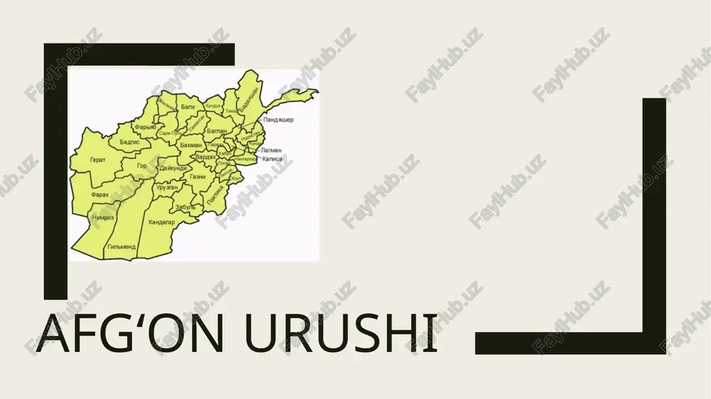 afgʻonurushi — PPTX