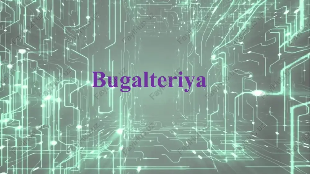 bugalteriya — PPTX