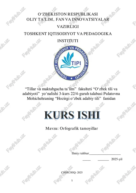 orfografik tamoyillar — PDF