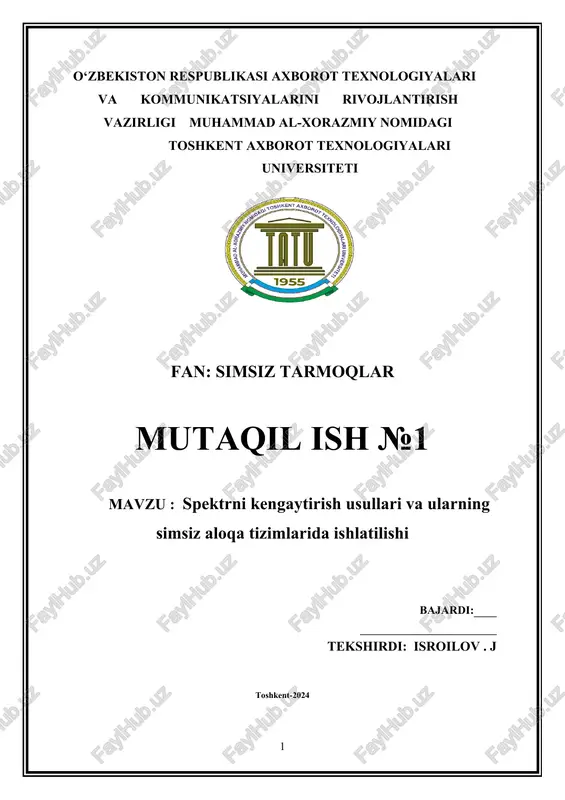 simsiz tarmoqlar — DOCX