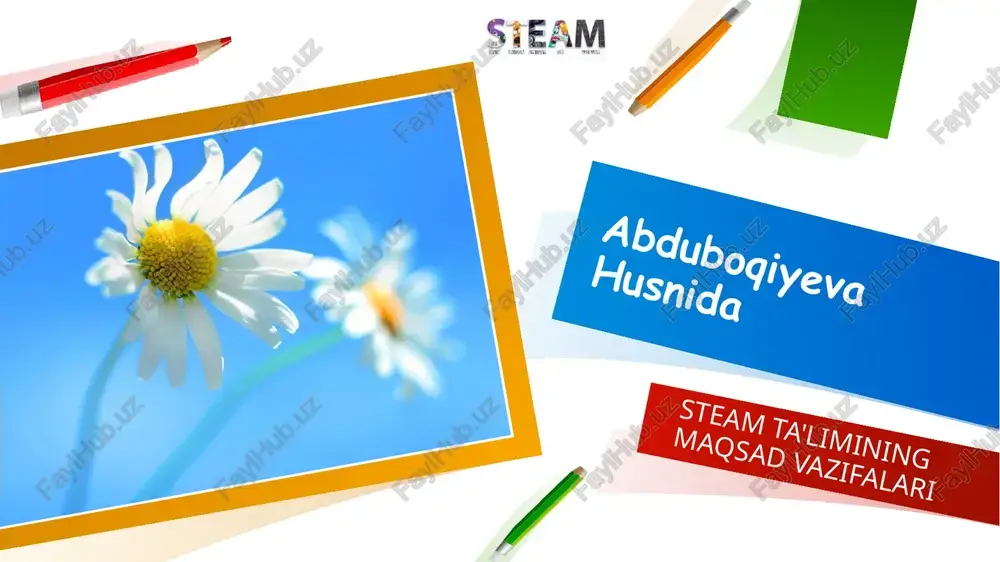 steam ta'limining maqsad vazifalari — PPTX