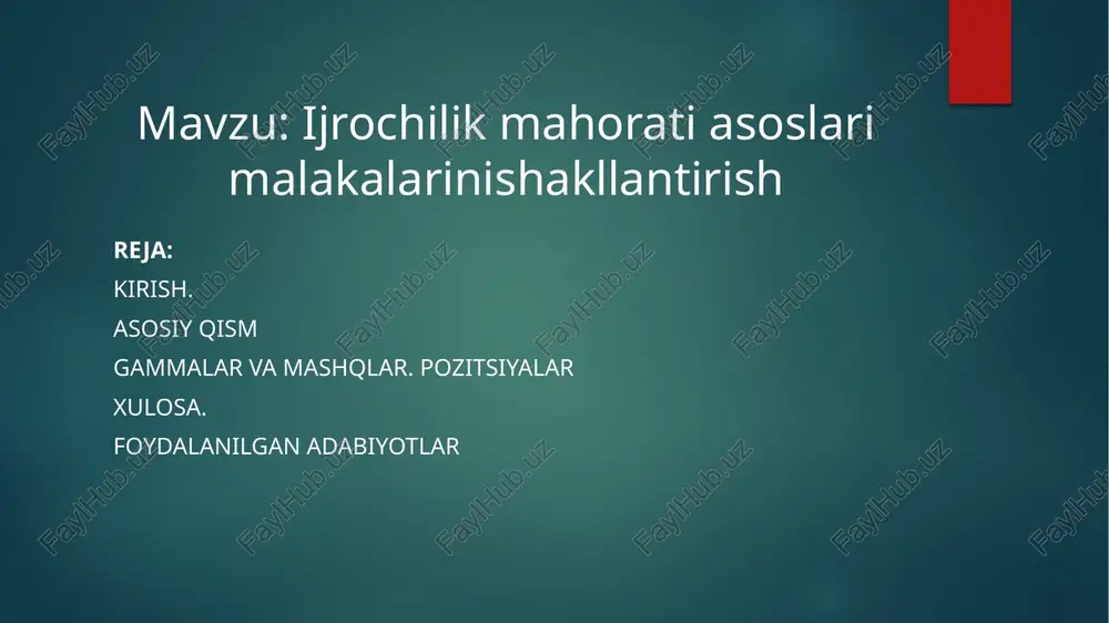 uzluksiz musiqiy ta’lim — PPTX