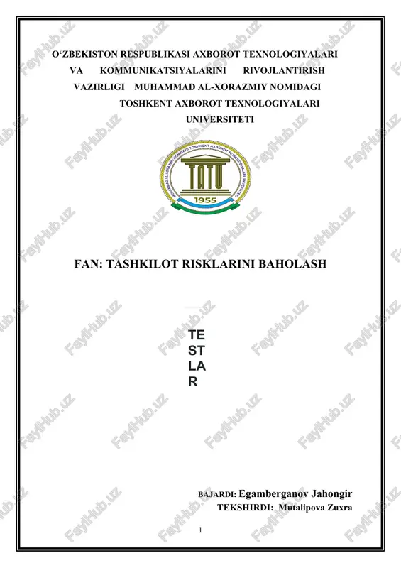 kiber xavfsizlikni ta'minlashda rol — DOCX