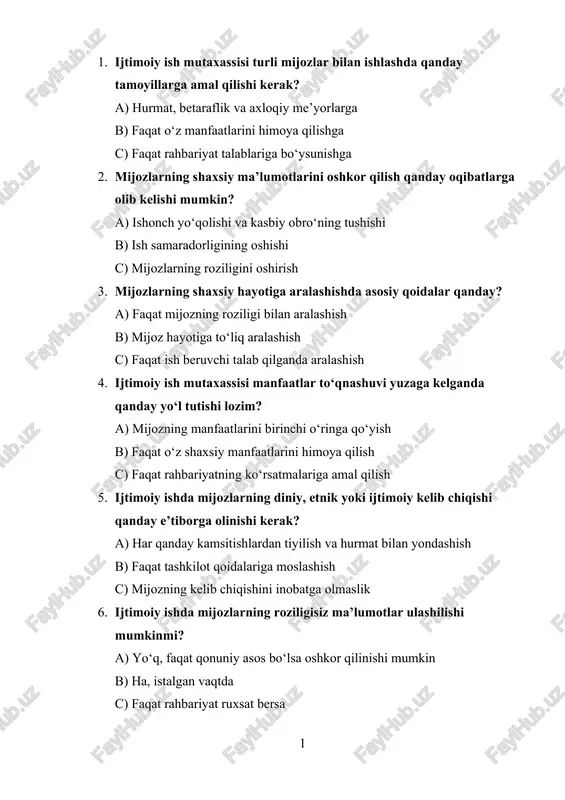 ijtimoiy ish mutaxassisi — DOCX