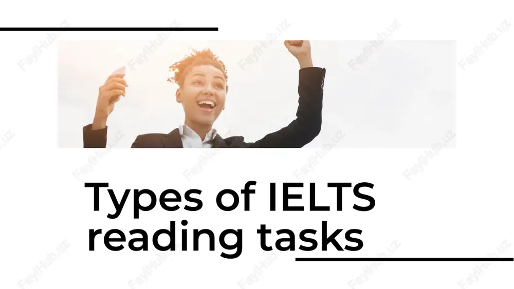 types of ielts reading tasks — PDF
