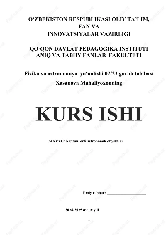 neptun orti astronomik obyektlar — DOCX