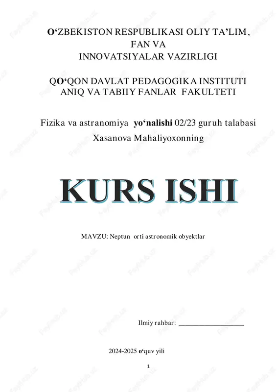 neptun orti astronomik obyektlar — PDF