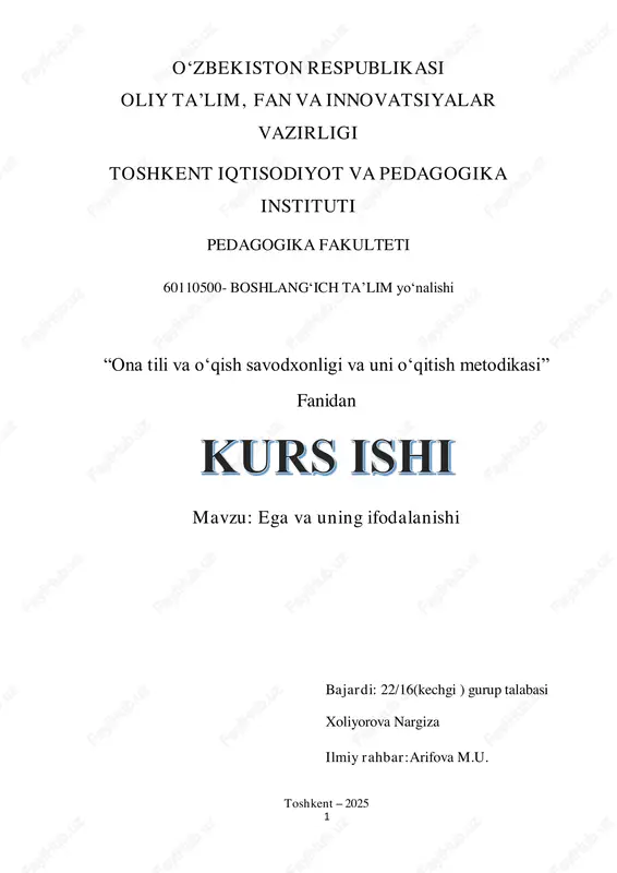 ega va uning ifodalanishi — PDF