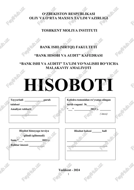 malakaviy amaliyoti — DOCX