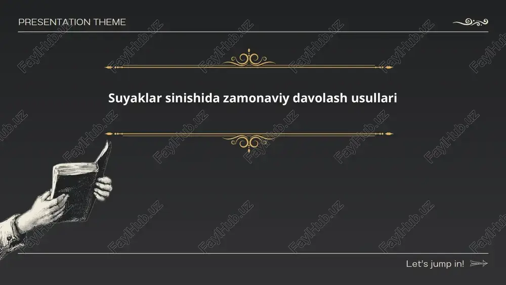 suyaklar sinishida zamonaviy davolash usullari — PPTX