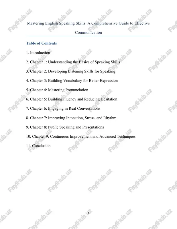 mastering english speaking skills — DOCX