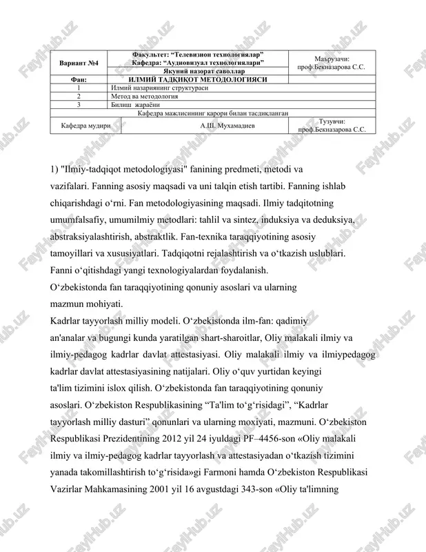 ilmiy-tadqiqot metodologiyasi — DOCX
