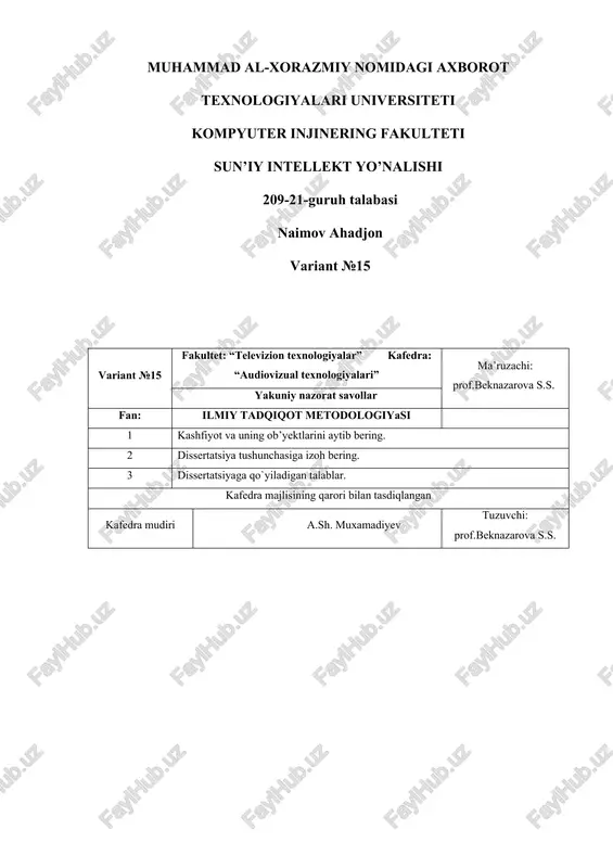ilmiy tadqiqot metodologiyasi — DOCX