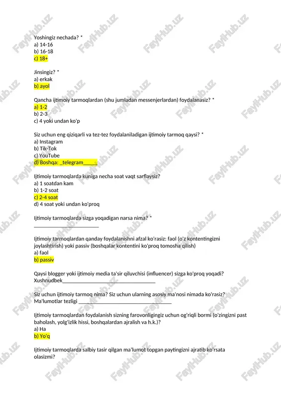 ijtimoiy tarmoqlar — DOCX