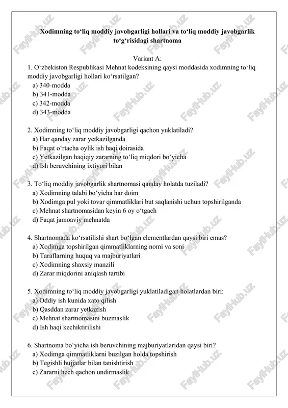 to'liq moddiy javobgarligi shartnomasi — DOCX