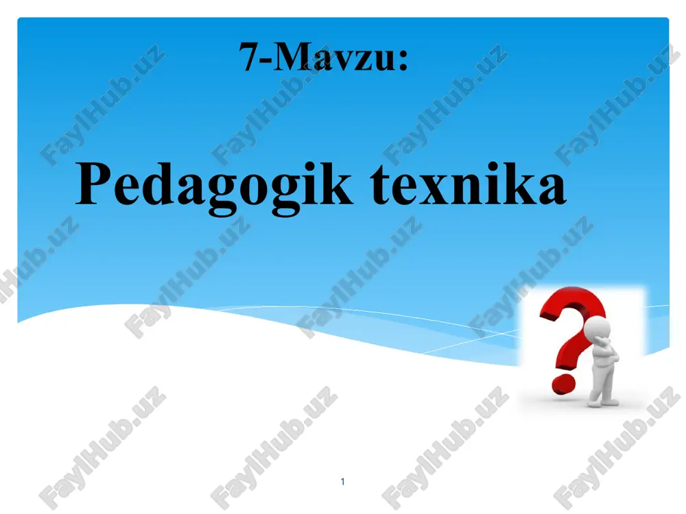 pedagogiktexnika — PPTX