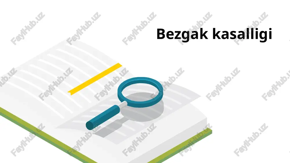 bezgak kasalligi — PPTX