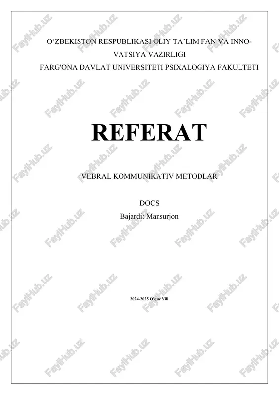 vebral kommunikativ metodlari — DOCX