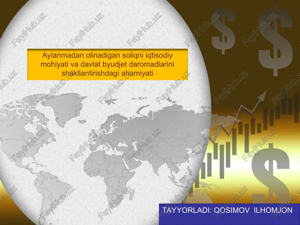 soliqning iqtisodiy mohiyati — PPT