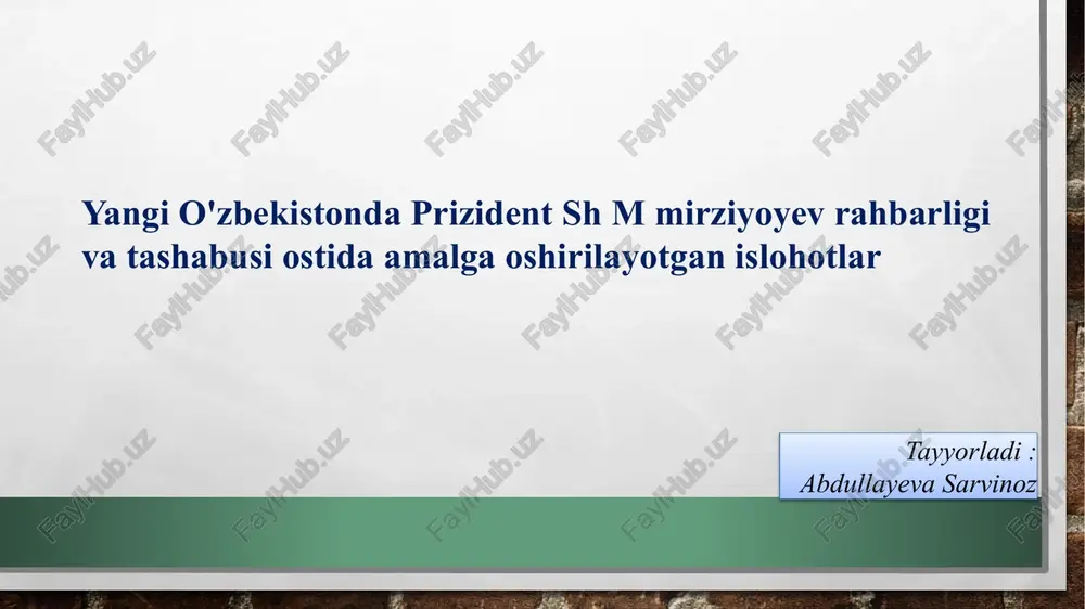 "milliy tiklanishdan – milliyyuksalish sari" — PPTX