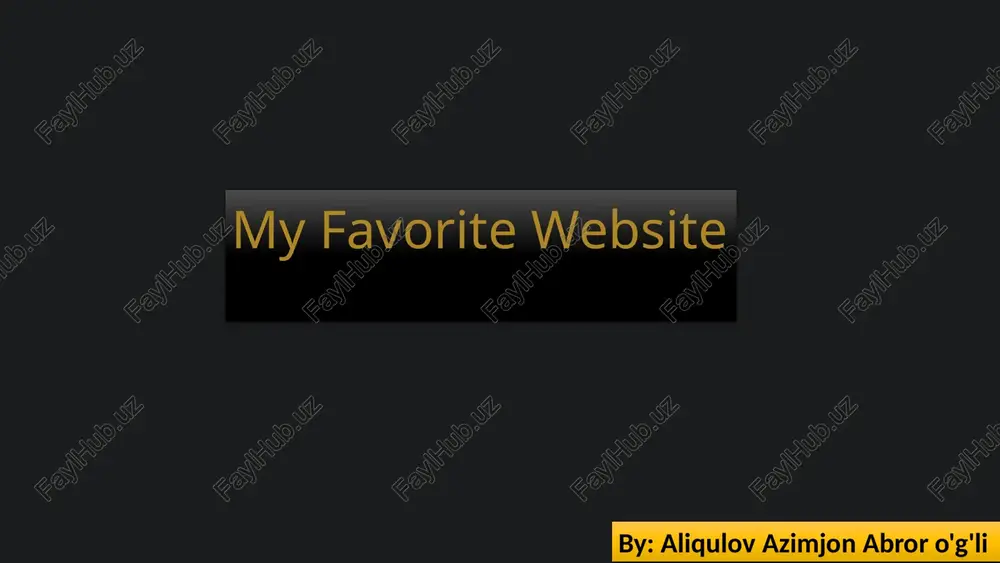 my favorite website — PPTX