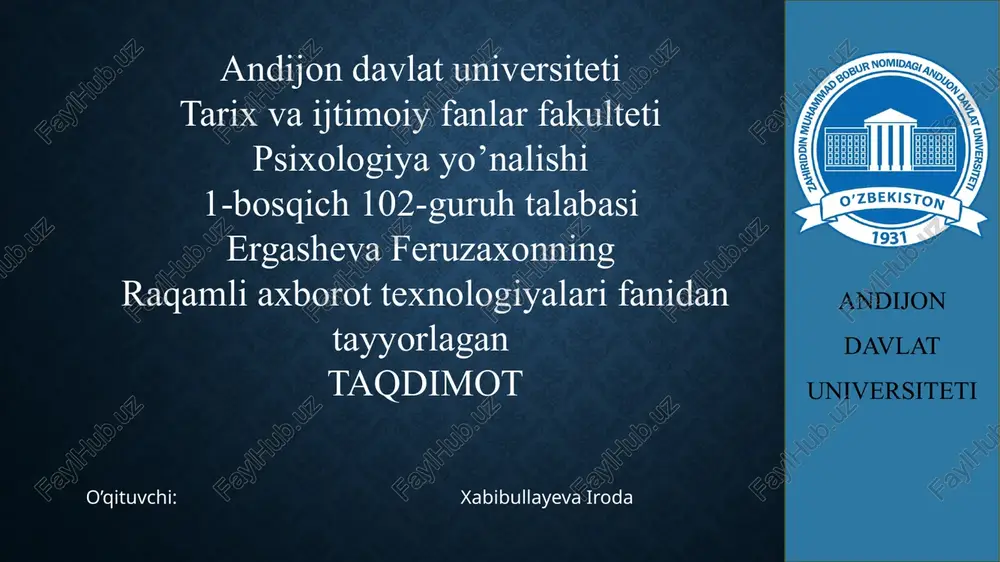 android operatsion tizimi — PPTX