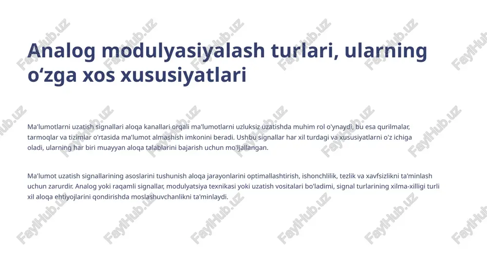 analogmodulyasiyalashturlari — PPTX
