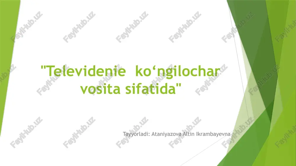 televidenie — PPTX