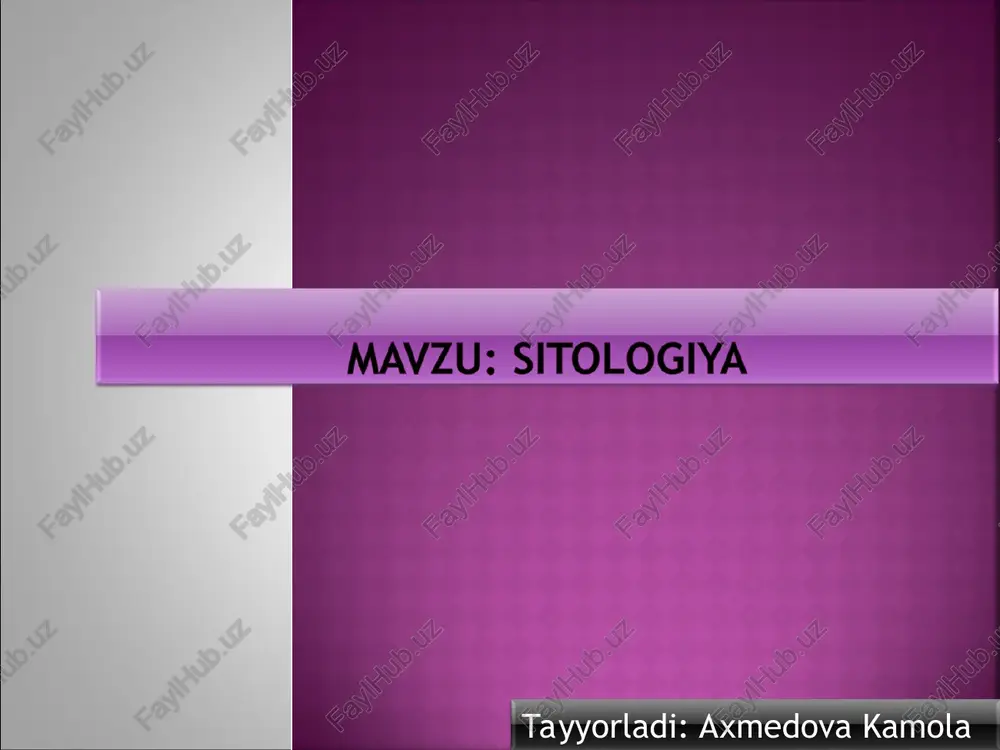gistologiya fani — PPT