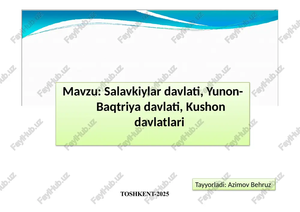 toshkent-2025 — PPTX