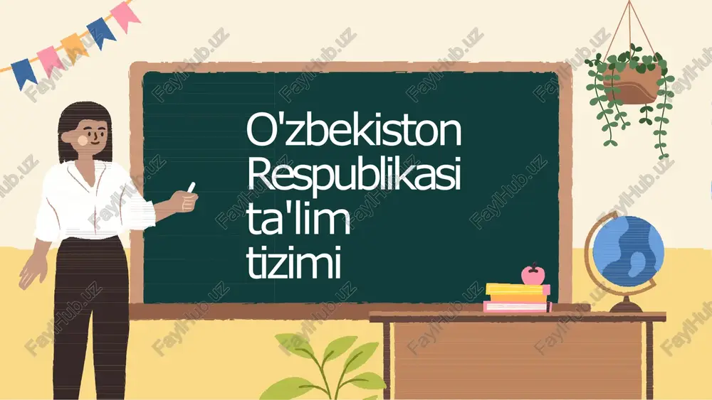 o'zbekiston respublikasi ta'lim tizimi — PPTX