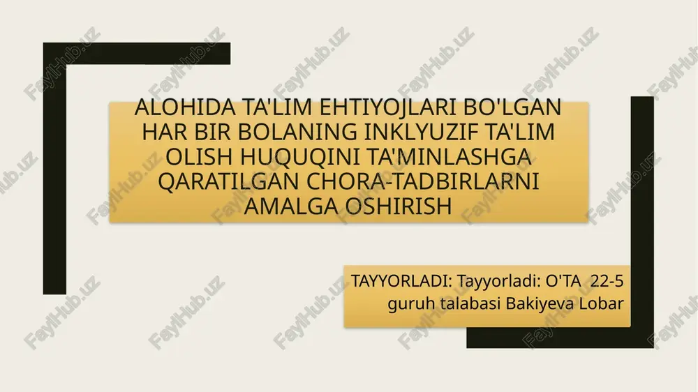 inklyuziv ta'lim — PPTX