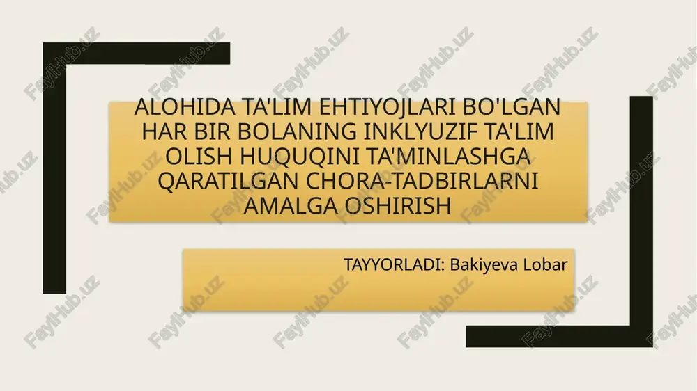 inklyuziv ta'limningahamiyati — PPTX