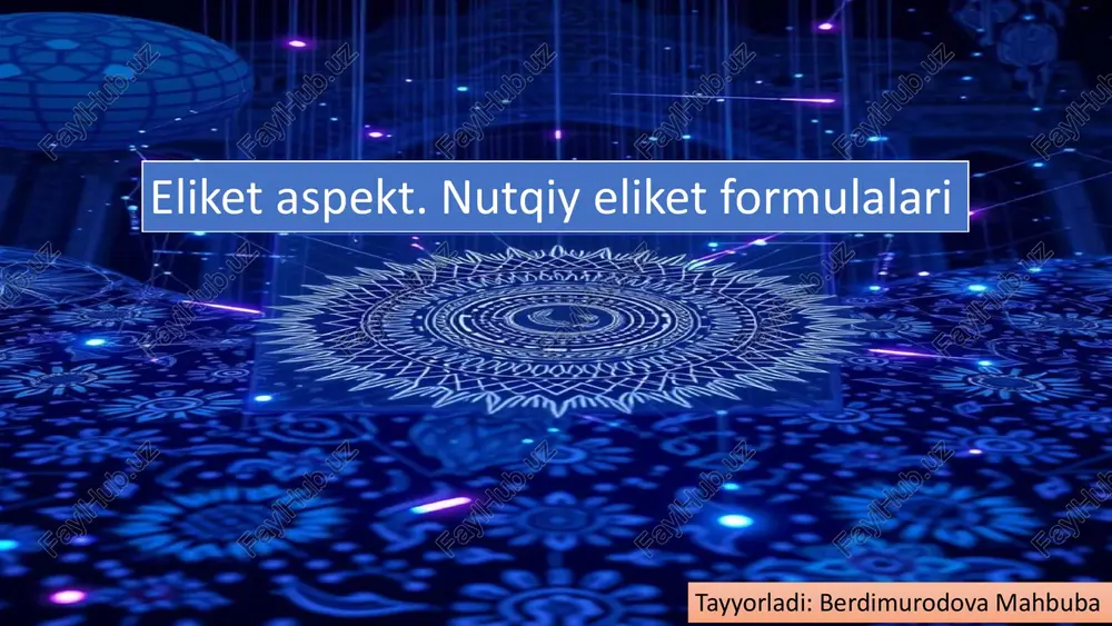 nutqiy etiket formulalari — PDF