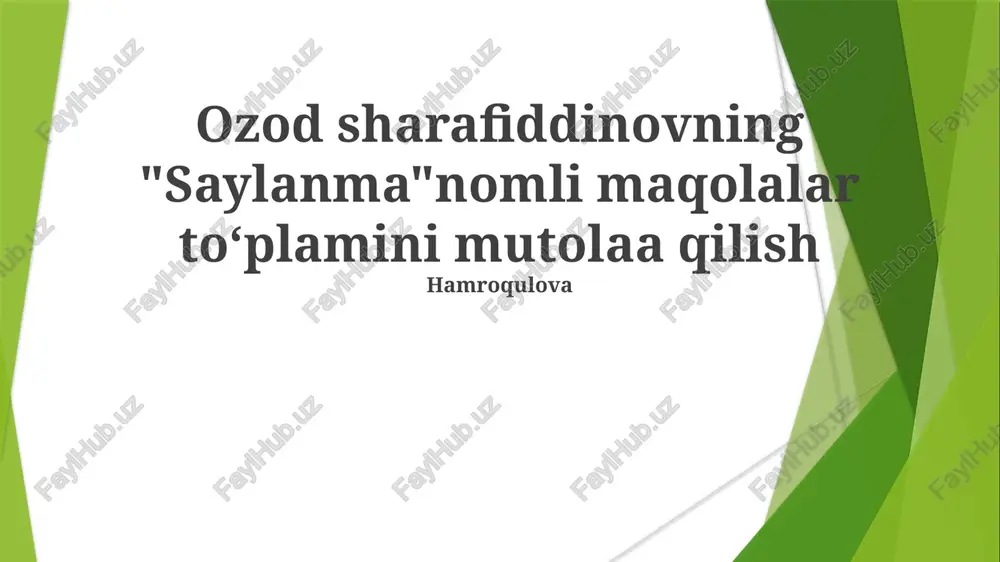 saylanma — PPTX