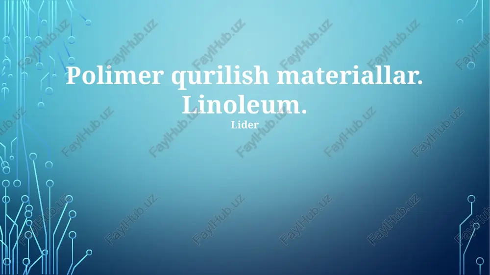 linoleum — PPTX