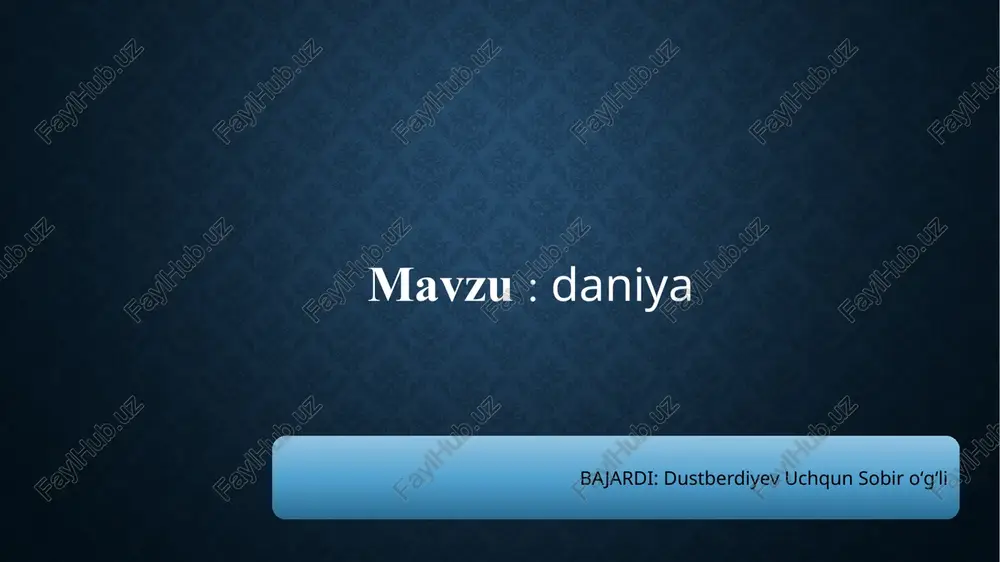 daniya — PPTX