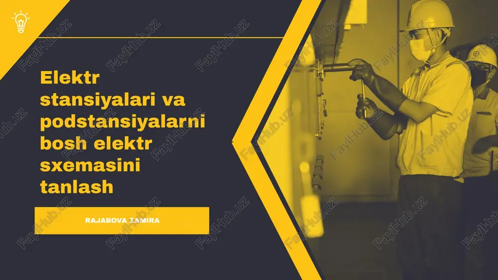 bosh sxema tanlashning asosiy mezonlari va qoidalari — PPTX