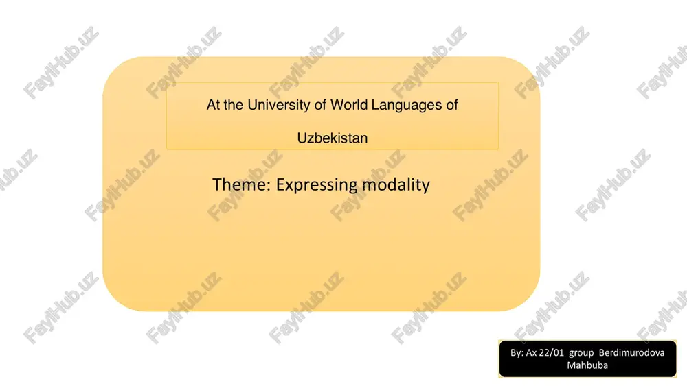 expressing modality in english — PDF