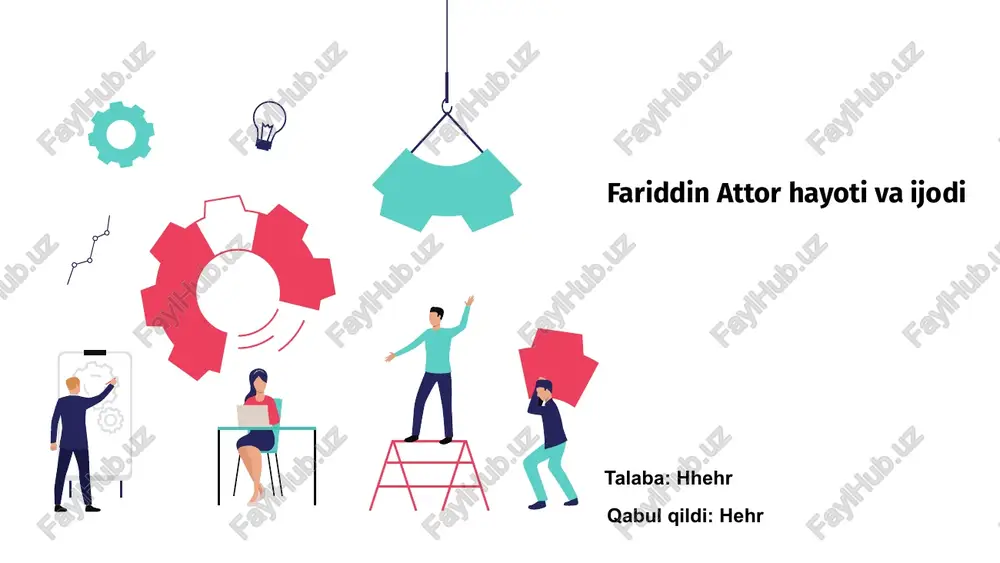 fariddin attor hayoti va ijodi — PPTX