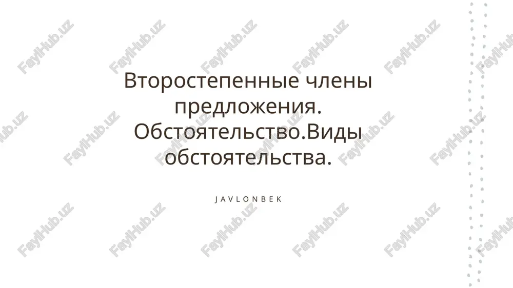 javlonbek — PPTX