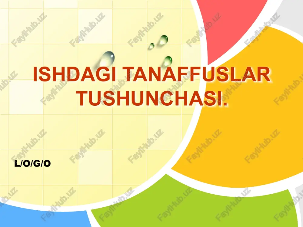 ishdagi tanaffuslar tushunchasi — PPTX