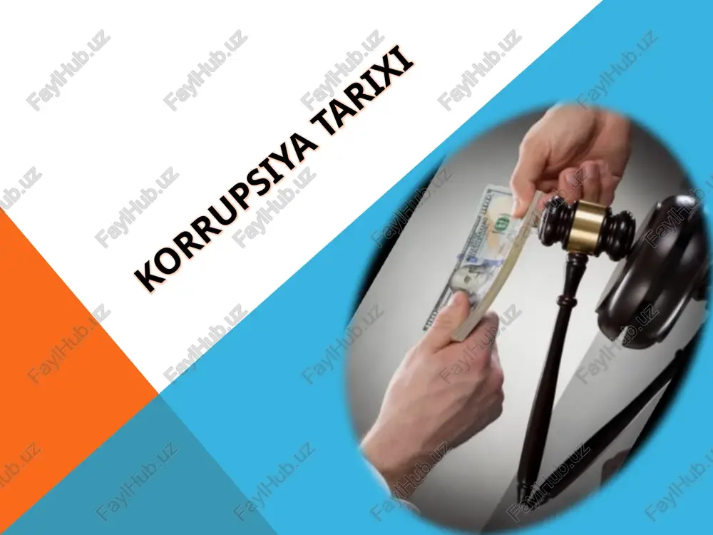korrupsiya tarixi — PPTX