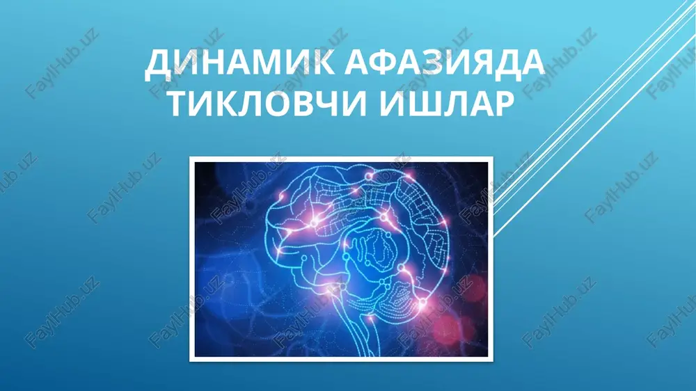 dinamika faziya datiklovchi ishlar — PPTX
