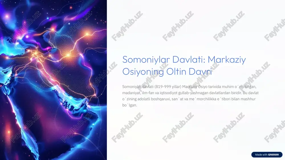 somoniylar davlati — PPTX
