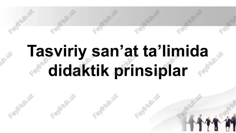 tasviriy san’at ta’limida didaktik prinsiplar — PPTX