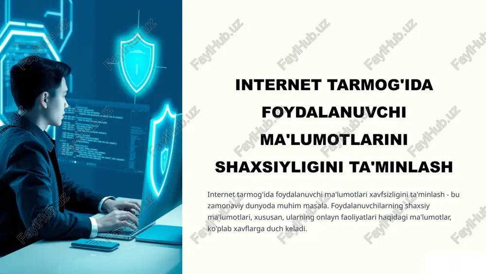 shaxsiy ma'lumotlarni himoya qilish — PPTX