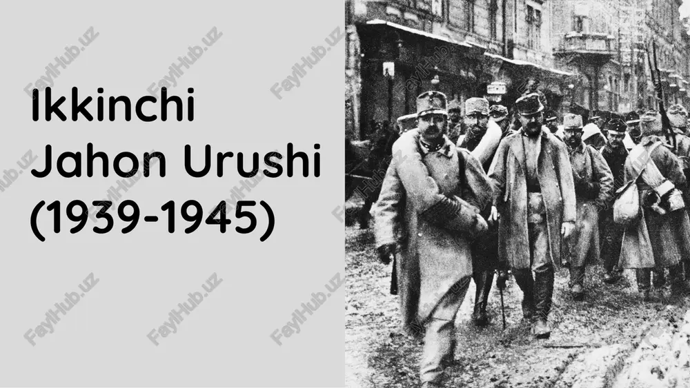 ikkinchi jahon urushi — PDF