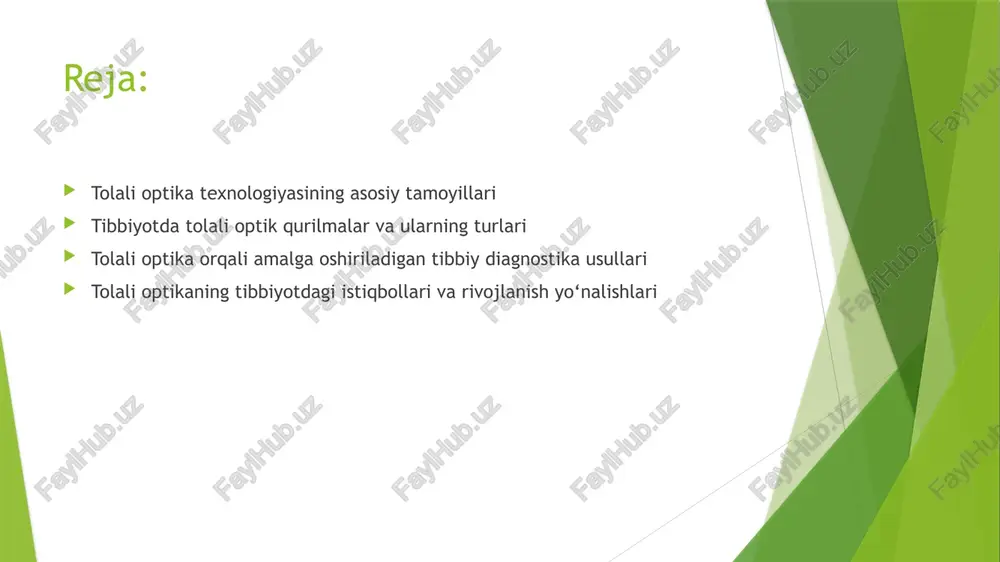 tolali optika texnologiyasi — PPTX