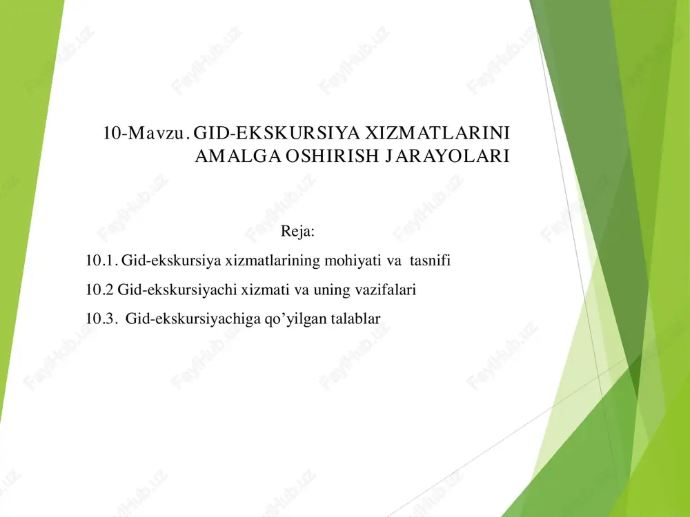 gid-ekskursiya xizmatlari — PDF